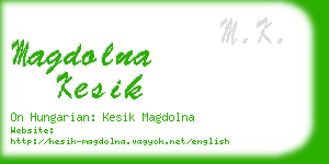 magdolna kesik business card